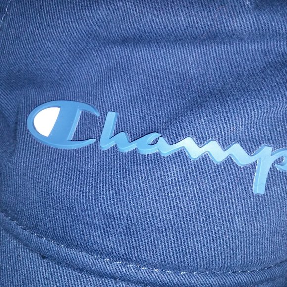 Champion Mens Hat Relaxed Fit Navy Blue One Size Pre Curved Bill Cotton Logo Buc - Picture 8 of 11